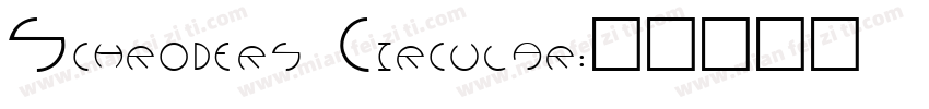 Schroders Circular字体转换
